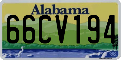 AL license plate 66CV194