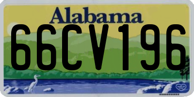AL license plate 66CV196