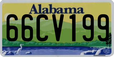 AL license plate 66CV199