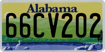 AL license plate 66CV202