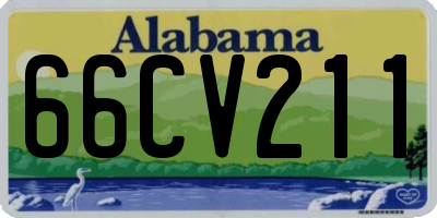 AL license plate 66CV211