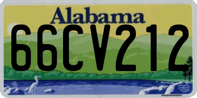 AL license plate 66CV212