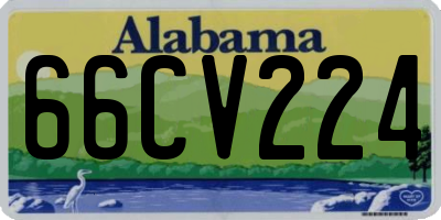 AL license plate 66CV224