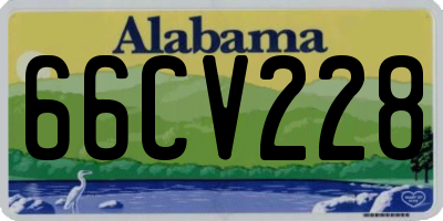 AL license plate 66CV228