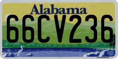 AL license plate 66CV236