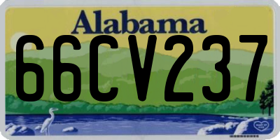 AL license plate 66CV237