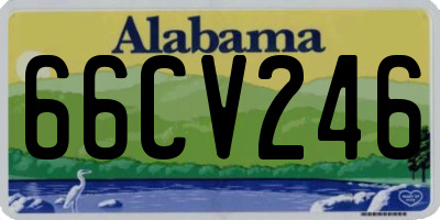 AL license plate 66CV246