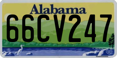 AL license plate 66CV247