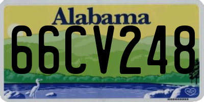 AL license plate 66CV248