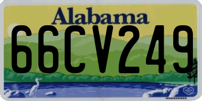 AL license plate 66CV249