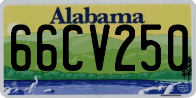 AL license plate 66CV250