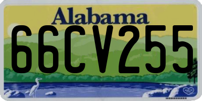 AL license plate 66CV255