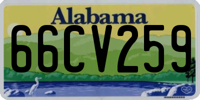 AL license plate 66CV259
