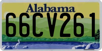 AL license plate 66CV261