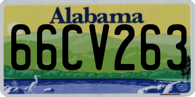 AL license plate 66CV263