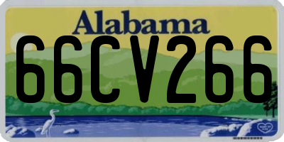 AL license plate 66CV266