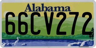 AL license plate 66CV272