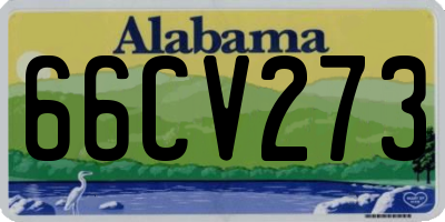 AL license plate 66CV273