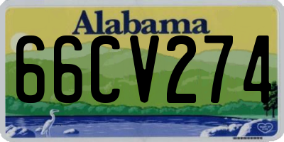 AL license plate 66CV274