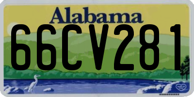 AL license plate 66CV281