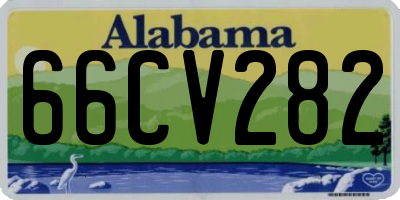AL license plate 66CV282