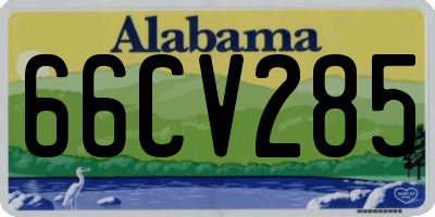 AL license plate 66CV285