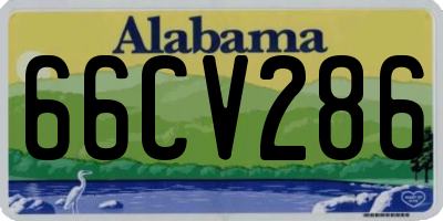 AL license plate 66CV286