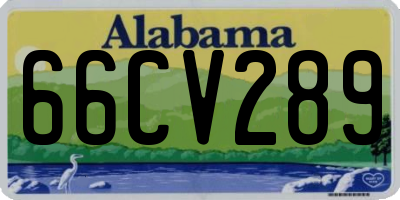 AL license plate 66CV289