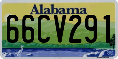 AL license plate 66CV291