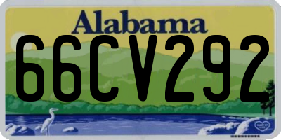 AL license plate 66CV292