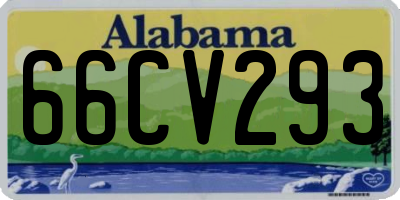 AL license plate 66CV293