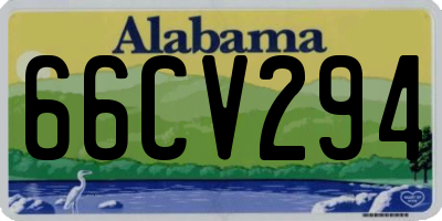 AL license plate 66CV294