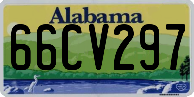 AL license plate 66CV297