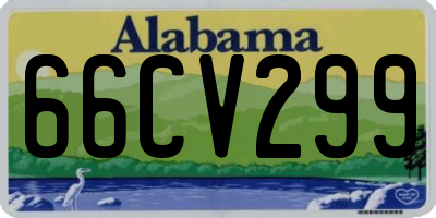 AL license plate 66CV299