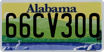 AL license plate 66CV300