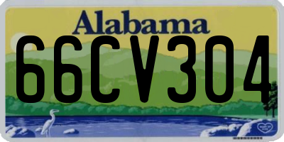 AL license plate 66CV304