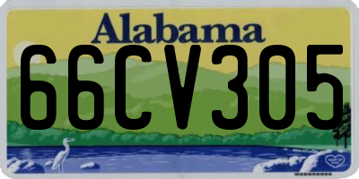 AL license plate 66CV305