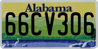 AL license plate 66CV306