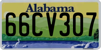 AL license plate 66CV307