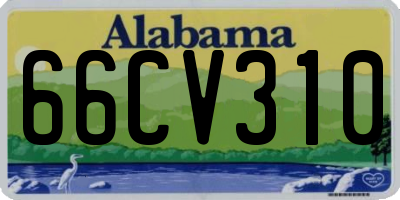 AL license plate 66CV310