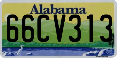 AL license plate 66CV313