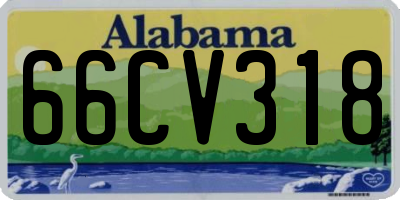AL license plate 66CV318