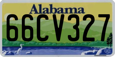 AL license plate 66CV327