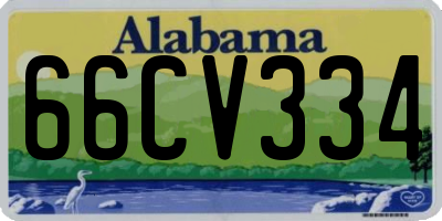 AL license plate 66CV334