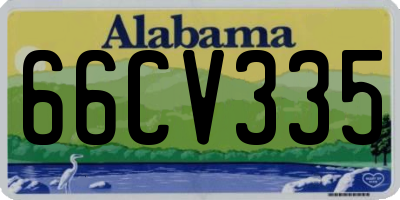 AL license plate 66CV335