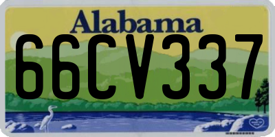 AL license plate 66CV337