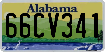 AL license plate 66CV341