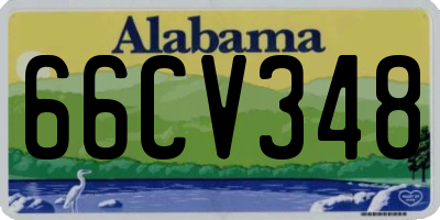 AL license plate 66CV348
