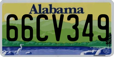 AL license plate 66CV349
