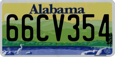 AL license plate 66CV354